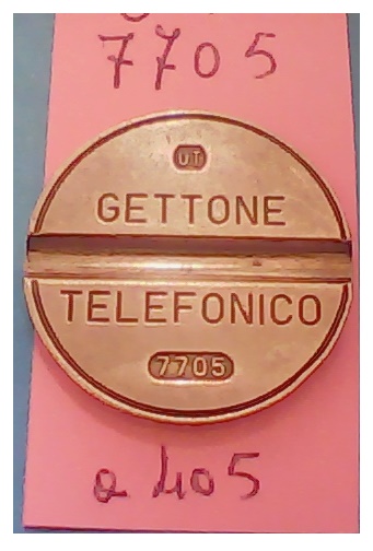 Get.Tel.-7705 (a405)  Gettoni Telefonici U.T.