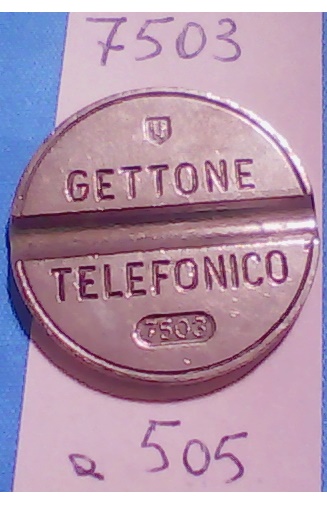 Get.Tel.-7503 (a505) Gettoni Telefonici E.S.M.