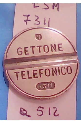 Get.Tel.-7311 -(a512)  Gettoni Telefonici E.S.M.