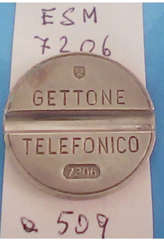 Get.Tel.-7206 (a509) Gettoni Telefonici E.S.M.