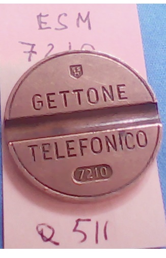Get.Tel.-7210 (a511) Gettoni Telefonici E.S.M.