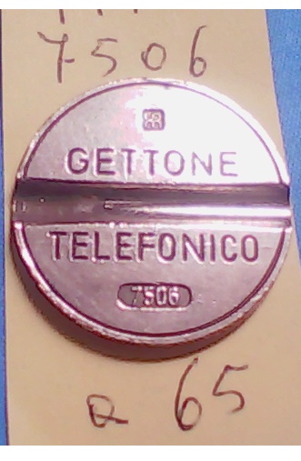 Get.Tel.-7506 (a65)  Gettoni Telefonici I.P.M.
