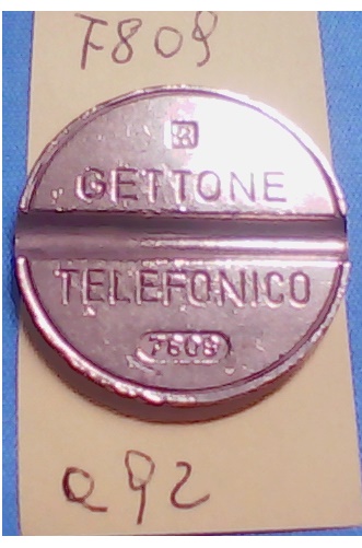 Get.Tel.-7809 (a92)  Gettoni Telefonici I.P.M.