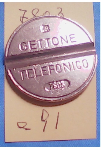 Get.Tel.-7803 (a91)  Gettoni Telefonici I.P.M.