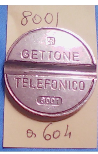 Get.Tel.-8001 (a604)  Gettoni Telefonici I.P.M.