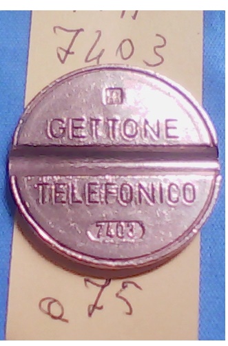 Get.Tel.-7403 (a75)  Gettoni Telefonici I.P.M.