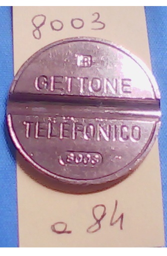 Get.Tel.-8003 (a84)  Gettoni Telefonici I.P.M.