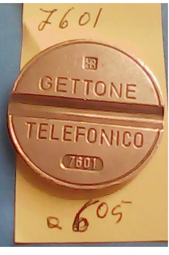 Get.Tel.-7601 (a605)  Gettoni Telefonici I.P.M.
