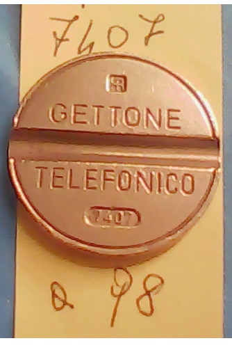 Get.Tel.-7407 (a98)  Gettoni Telefonici I.P.M.