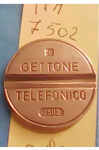 Get.Tel.-7502 (a90)  Gettoni Telefonici I.P.M.