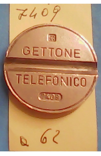 Get.Tel.-7409 (a62)  Gettoni Telefonici I.P.M.