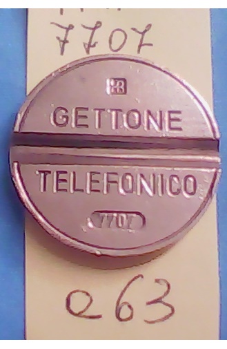 Get.Tel.-7707 (a63)  Gettoni Telefonici I.P.M.