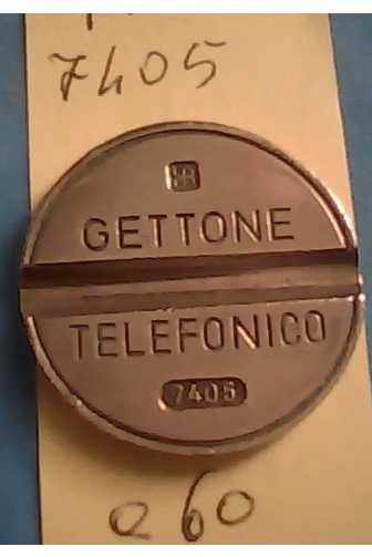 Get.Tel.-7405 (a60)  Gettoni Telefonici I.P.M.