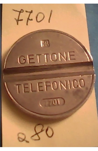 Get.Tel.-7701 (a80)  Gettoni Telefonici I.P.M.