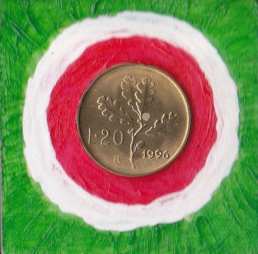 Anno 1996 lire 20 cm 5x5 Tricolore Italia