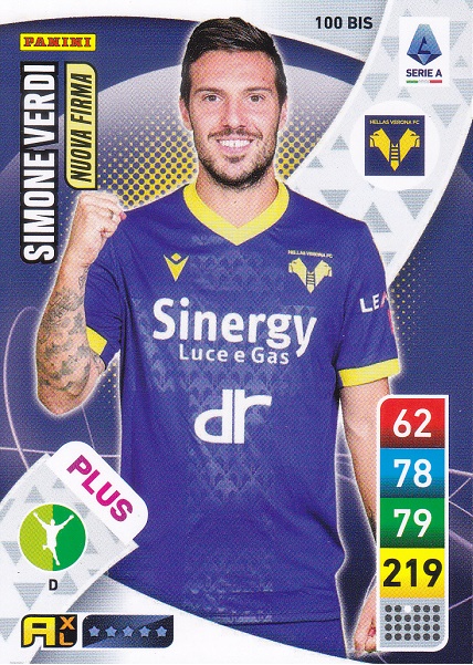 100 bis - Simone Verdi - XL Adrenalyn 2022/23 calciatori Panini