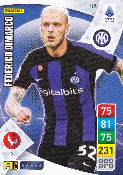 117 - Federico Dimarco - XL Adrenalyn 2022/23 calciatori Panini