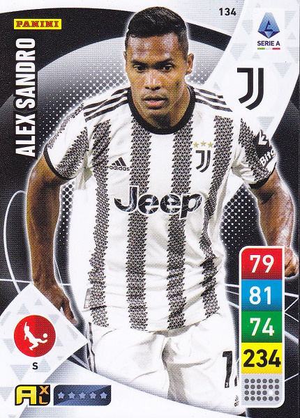 134 - Alex Sandro - XL Adrenalyn 2022/23 calciatori Panini