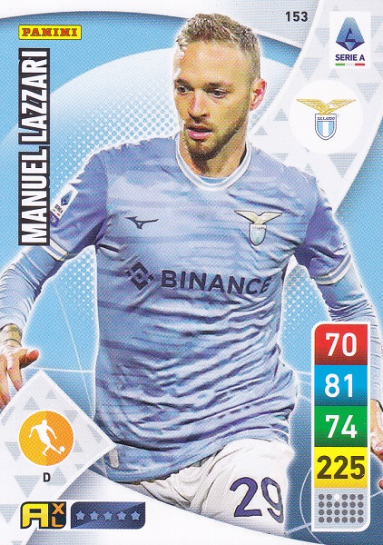 153 - Manuel Lazzari - XL Adrenalyn 2022/23 calciatori Panini