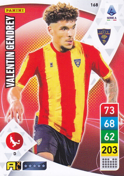 168 - Valentin Gendrey - XL Adrenalyn 2022/23 calciatori Panini