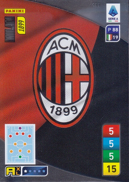 181 - Milan - XL Adrenalyn 2022/23 calciatori Panini