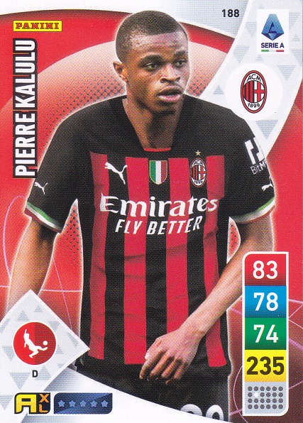 188 - Pierre Kalulu - XL Adrenalyn 2022/23 calciatori Panini