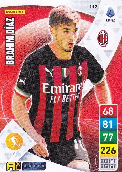 192 - Brahim Daz - XL Adrenalyn 2022/23 calciatori Panini