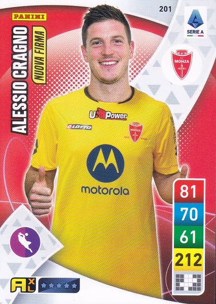 201 - Alessio Cragno - XL Adrenalyn 2022/23 calciatori Panini