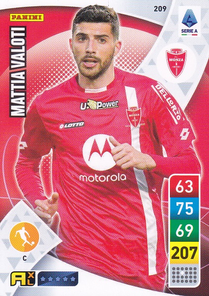 209 - Mattia Valoti - XL Adrenalyn 2022/23 calciatori Panini