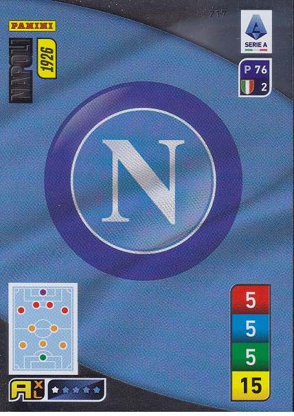 217 - Napoli - XL Adrenalyn 2022/23 calciatori Panini