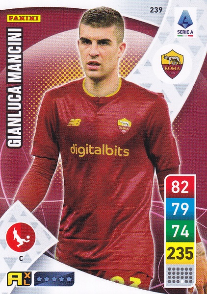 239 - Gianluca Mancini - XL Adrenalyn 2022/23 calciatori Panini