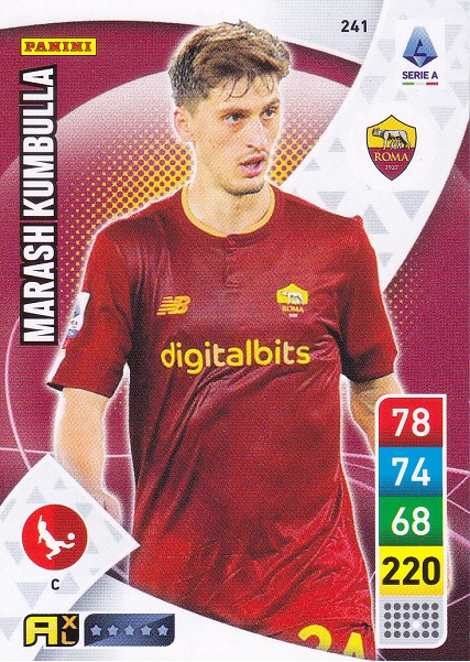 241 - Marash Kumbulla - XL Adrenalyn 2022/23 calciatori Panini