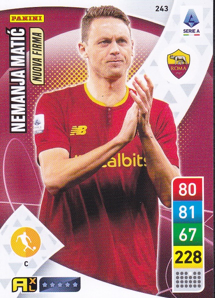 243 - Nemanja Matic - XL Adrenalyn 2022/23 calciatori Panini