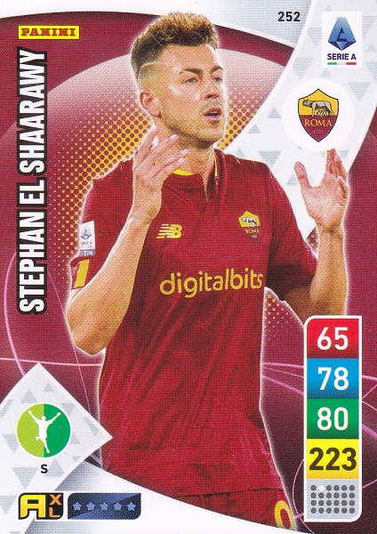 252 - Stephan El Shaarawy - XL Adrenalyn 2022/23 calciatori Pani