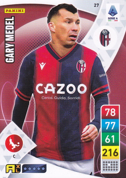 027 - Gary Medel - XL Adrenalyn 2022/23 calciatori Panini