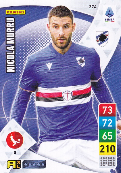 274 - Nicola Murru - XL Adrenalyn 2022/23 calciatori Panini