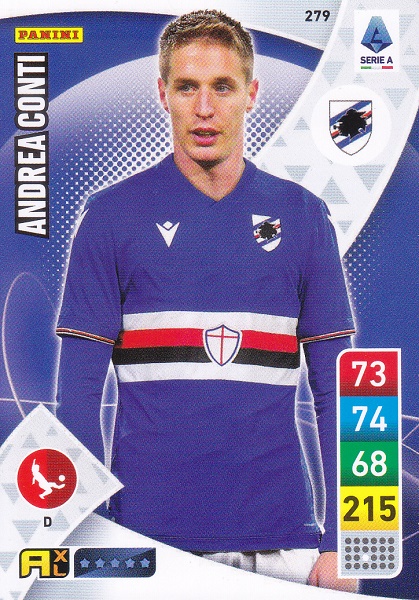 279 - Andrea Conti - XL Adrenalyn 2022/23 calciatori Panini