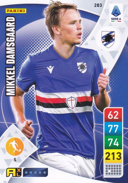 283 - Mikkel Damsgaard  - XL Adrenalyn 2022/23 calciatori Panini