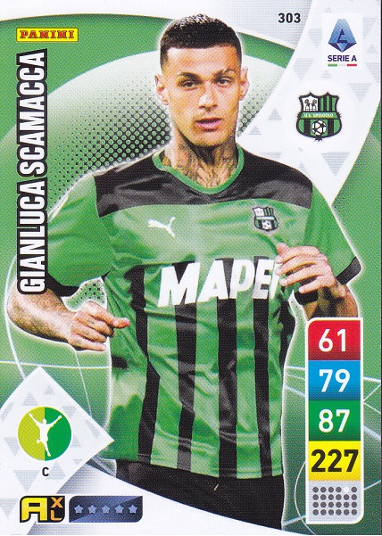 303 - Gianluca Scamacca - XL Adrenalyn 2022/23 calciatori Panini