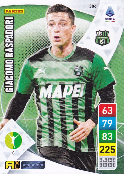 306 - Giacomo Raspadori - XL Adrenalyn 2022/23 calciatori Panini