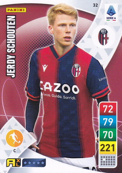 032 - Jerdy Schouten - XL Adrenalyn 2022/23 calciatori Panini