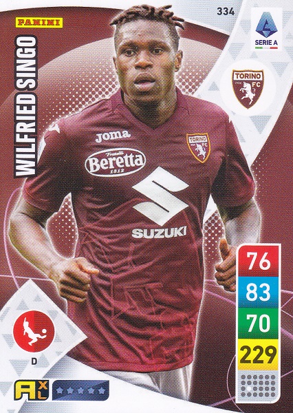 334 - Wilfred Singo - XL Adrenalyn 2022/23 calciatori Panini