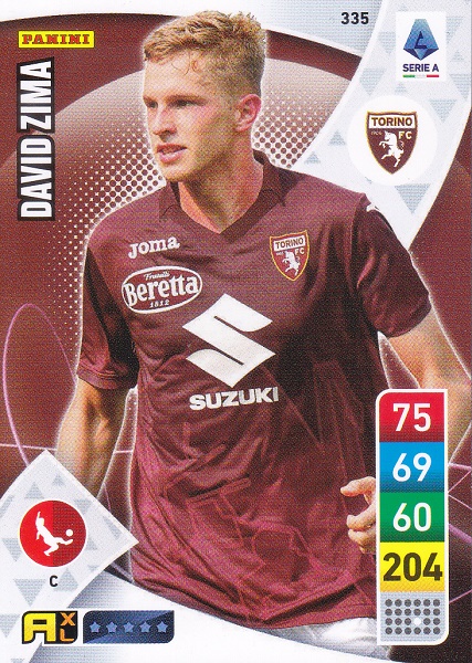 335 - David Zima - XL Adrenalyn 2022/23 calciatori Panini