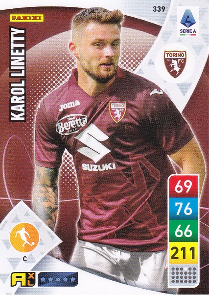 339 - Karol Linetty - XL Adrenalyn 2022/23 calciatori Panini