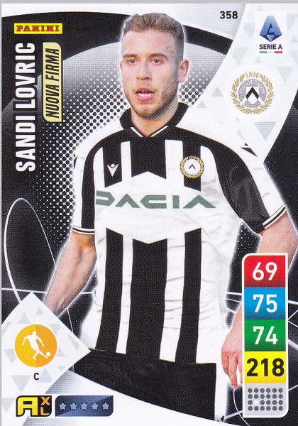 358 - Sandi Lovric - XL Adrenalyn 2022/23 calciatori Panini