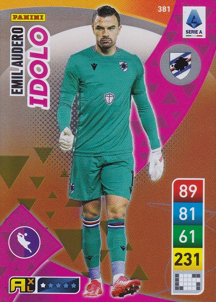 381 - Emil Audero - XL Adrenalyn 2022/23 calciatori Panini