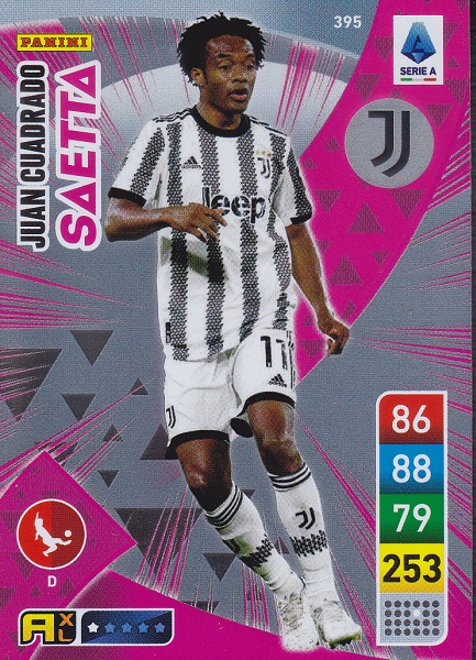 395 - Juan Cuadrado - XL Adrenalyn 2022/23 calciatori Panini