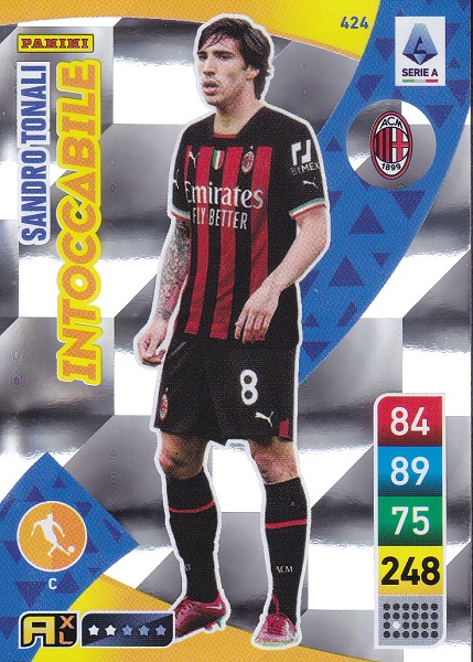 424 - Sandro Tonali - XL Adrenalyn 2022/23 calciatori Panini