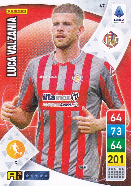 047 - Luca Valzania - XL Adrenalyn 2022/23 calciatori Panini