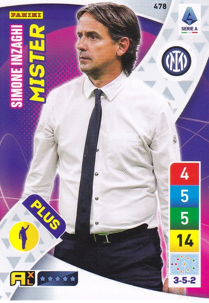 478 - Simone Inzaghi - XL Adrenalyn 2022/23 calciatori Panini